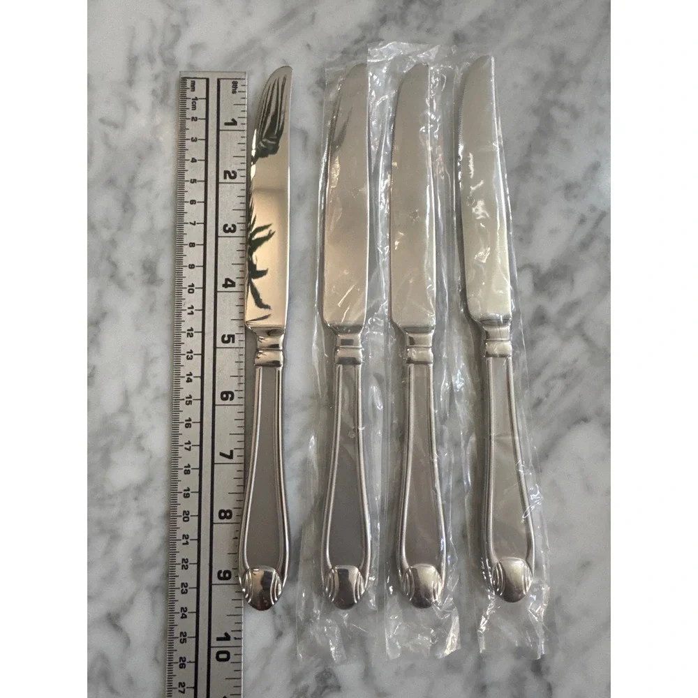 Oneida Garnet Stainless Steel Dinner Knives Set of 4 Glossy OHSGARN 9.25 inch